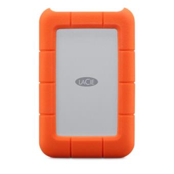 Disco rígido portátil LaCie Rugged 2TB USB-C Laranja