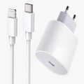 Carregador iPhone Rápido 20W compatível com iPhone 14/13 Pro/13 Mini/13 Pro Max/12/12 Mini/12 Pro/12 Pro Max /11/11 Pro/11 Pro Max + Cabo 2M Power Delivery Tipo C Carregador de Parede com cabo USB C para Lightning