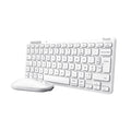 Trust Lyra - Conjunto Teclado e Rato - multidispositivo - compacto - sem fios - USB, Bluetooth - AZERTY - Francês - branco