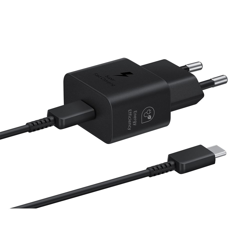 Carregador de parede Samsung EP-T2510X 25 W Preto + Cabo USB-C
