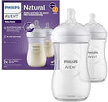 Philips Avent Kit de 2 Biberões Natural Response de 260 ml, sem BPA, para bebés a partir dos 3 meses (modelo SCY903/02)