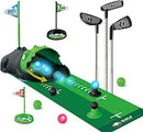 Ensemble de Golf pour Enfants avec Retour Automatique de dinosaure, Balles de golf nocturnes lumineuses à LED,3 clubs,3 à 8