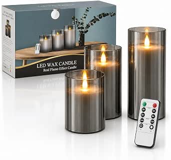 3 Velas LED sem Chama 10-15cm