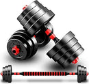Haltere Musculation Reglable, Ensemble D'haltères Pour Hommes 2 En 1