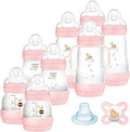 MAM Biberão Easy Start, Conjunto de 8 Biberões nos Formatos 130 ml, 160 ml e 260 ml