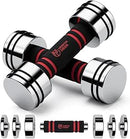 Northdeer Haltères en Acier 2,5kg 5kg 7,5kg 10kg 15kg 25kg - Haltères Réglables Ultra Compacts avec Poignée en Mousse – Sport à Domicile Gym Fitness Aérobic