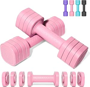 Conjunto de Halteres Ajustáveis para Mulheres e Homens