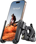 Suporte de Telefone Lamicall para Bicicleta - [Não Bloqueia a Câmara] Rotação 360°, Suporte de Telefone Universal para Moto, Colocação e Remoção Rápidas, para iPhone 17/16/15/14/13/12/11, Huawei, Smartphone de 4,7-7"