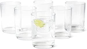 Copos de Água - Conjunto de 6 Peças, 32,5cl, Compatível com Máquina de Lavar Loiça
