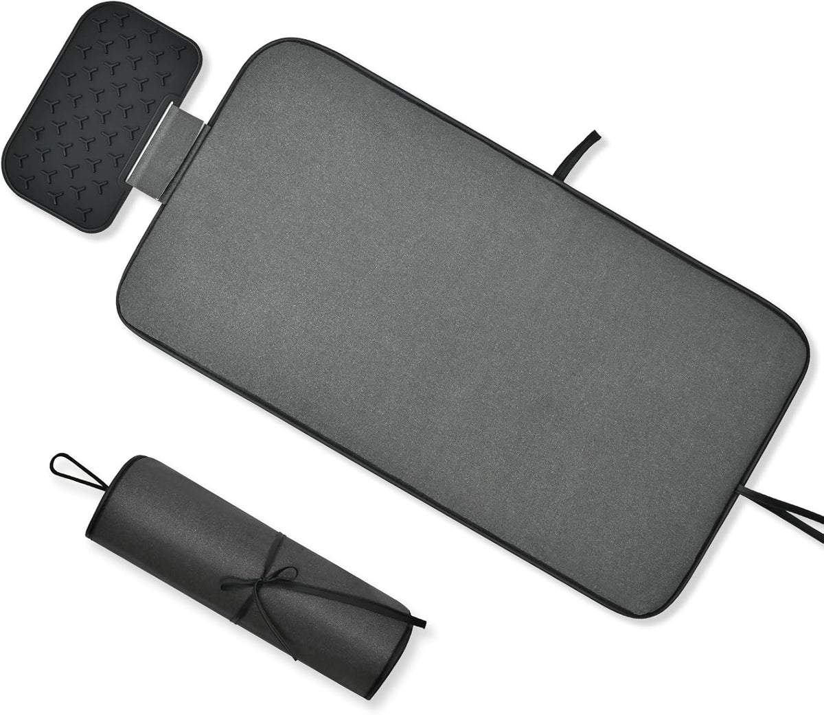 Tapete de Engomar, Antiderrapante, 80x42 cm, Preto
