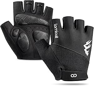 Lamicall Luvas de Ciclismo para Homem e Mulher, Luvas de Fitness
