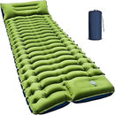 Matelas de Camping Matelas autogonflant ultraléger avec Oreiller et Pompe à Pied