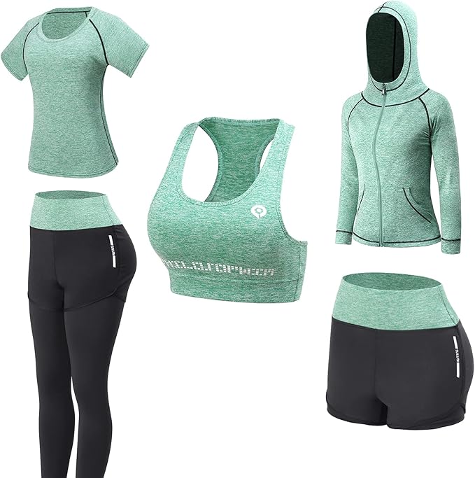 JULY'S SONG Roupa de Yoga, Conjuntos de Desporto de 5 Peças