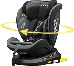 Reecle i-Size Cadeira Auto 360 Rotativa ISOFIX 40-150 cm, 0-12 anos