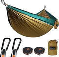 NATUREFUN Rede de Campismo de Viagem Ultraleve | Capacidade de Carga de 300 kg, (275 x 140 cm) Nylon de Paraquedas | 2 Mosquetões de Qualidade, 2 Correias de Nylon