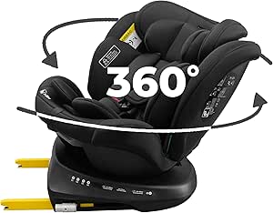 Cadeira Auto KidsZone Bebé 0 a 36kg - Cadeira Auto Isofix Rotativa 360