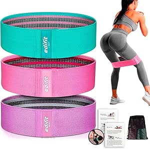 Elástico de Musculação, Bandas com 3 Níveis de Resistência, Fitness, Antiderrapantes
