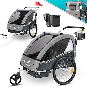 KESSER® Reboque para Crianças Reboque de Bicicleta Sport-RX 2em1