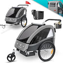KESSER® Remorque pour Enfants Remorque de vélo Sport-RX 2en1