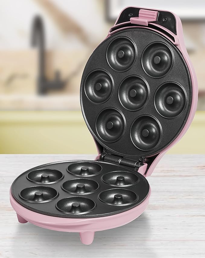Bestron Aparelho de Donuts com Design Retro para 7 Mini Donuts