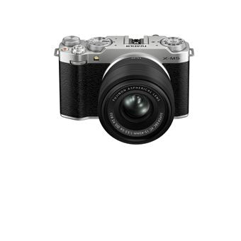 Máquina Fotográfica Híbrida Fujifilm X-M5 Prateada + Objetiva 15-45 mm