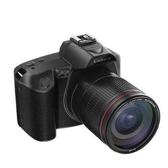 Câmara digital HD com Wi-Fi, Câmara de vídeo portátil Aiorber, lente dupla, transferência de fotos para o telemóvel via Wi-Fi, 128 GB, microfone, lente macro, luz de preenchimento, suporte, preto