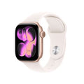Apple Watch Series 11 GPS 42mm Caixa em Alumínio Ouro Rosa com Bracelete Desportiva Rosa Suave S/M