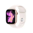 Apple Watch Series 11 GPS 42mm Boitier en Aluminium Or Rose avec Bracelet Sport Rose Tendre S/M