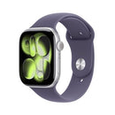 Apple Watch Series 11 GPS 46mm Boitier en Aluminium Argent avec Bracelet Sport Brume Violette - M/L