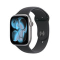 Apple Watch Series 11 GPS 46mm Caixa de Alumínio Cinzento Espacial com Bracelete Desportiva Preta - M/L