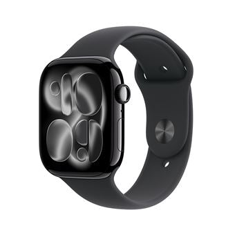 Apple Watch Series 11 GPS 46mm Caixa de Alumínio Preto-Carvão com Bracelete Desportiva Preta S/M