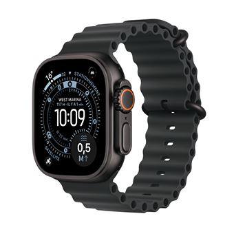 Apple Watch Ultra 3 GPS + Cellular 49mm Caixa em Titânio Preto com Bracelete Oceano preto