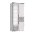 Armário 3 Portas Batentes WIMEX VOLOS 1 Espelho 2 Gavetas 90x58x199 cm
