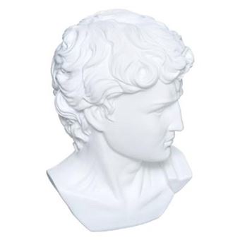 Atmosphera Créateur d'intérieur - Estatueta Decorativa "Cabeça de César" 25cm Branco