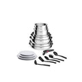 Conjunto de Utensílios de Cozinha Tefal Ingenio Cook Eat L881SR04 17 peças Inox