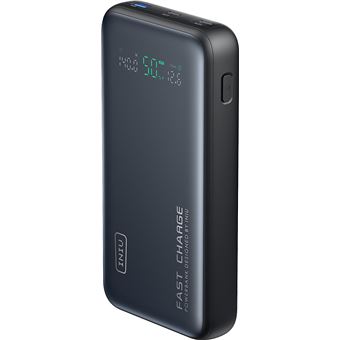 Bateria externa Iniu Powerbank 140 W Leopard Power com 2 USB-C + 1 USB-A 25000 mAh Preto