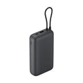 Power Bank - XIAOMI - Power Bank 20000mAh - Cabo USB-C integrado - Carregamento rápido 22,5W - Cinzento escuro