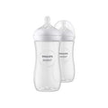 Biberão Philips Avent Natural Response SCY906/02 Pack de 2 - 330 ml - Fluxo rápido - Anticolique - A partir dos 3 meses - Transparente