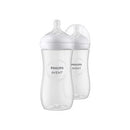 Biberon Philips Avent Natural Response SCY906/02 Lot de 2 - 330 ml - Débit rapide - Anti-colique - Dès 3 mois - Transparent