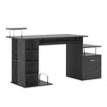 Secretária para computador móvel de PC em MDF preto