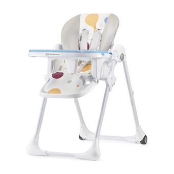 Cadeira alta de bebé YUMMY - KINDERKRAFT - Multicolor - Ajustável - Tabuleiro amovível - Rodas