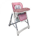 Cadeira de Refeição para Bebé Dobrável, Altura e Encosto Ajustáveis, Tabuleiro - Ptit - Rosa - Monsieur Bébé