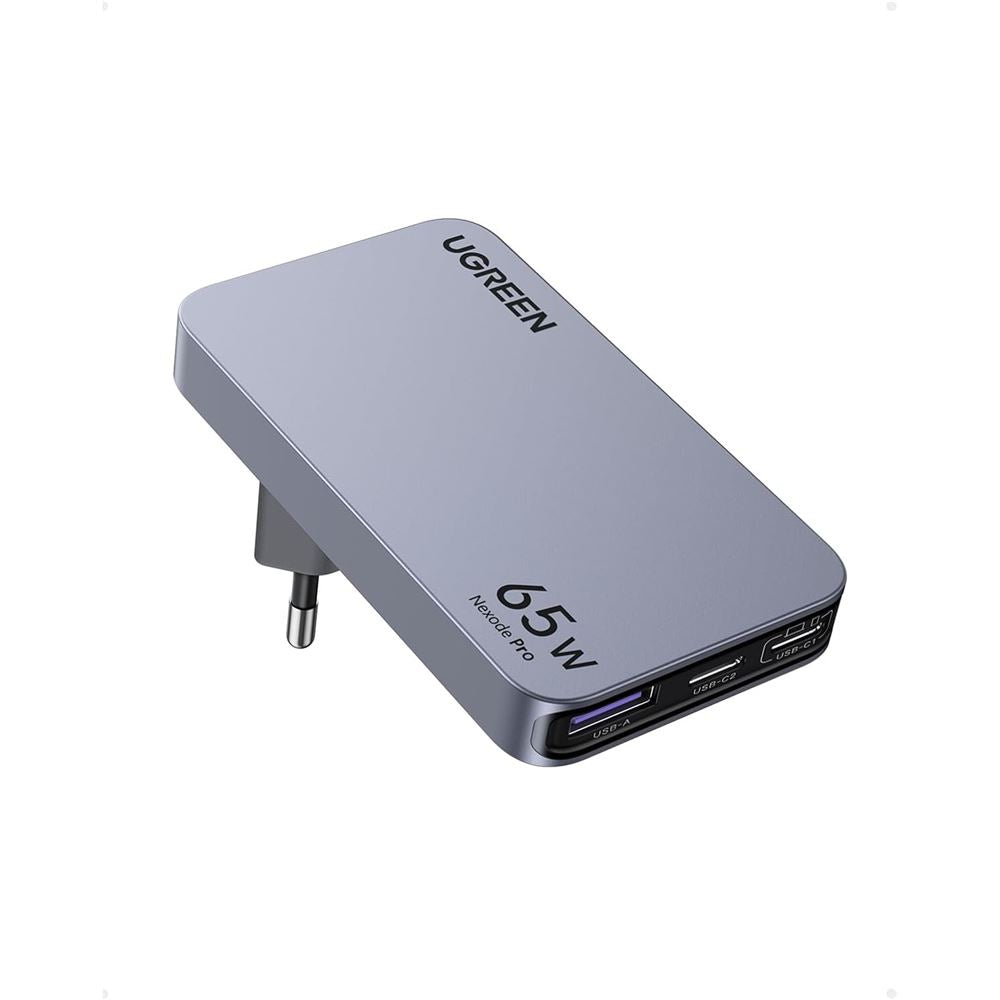 Carregador de parede de viagem Ugreen Nexode Pro 65 W Cinzento Anodizado