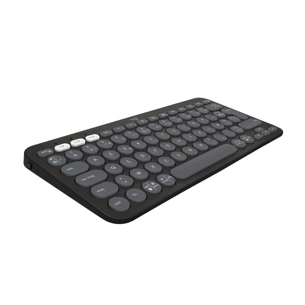 Teclado sem fios Bluetooth Azerty Logitech Pebble Keys 2 K380s Grafite
