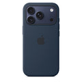 Capa de silicone para iPhone 17 Pro da Apple com MagSafe meia-noite