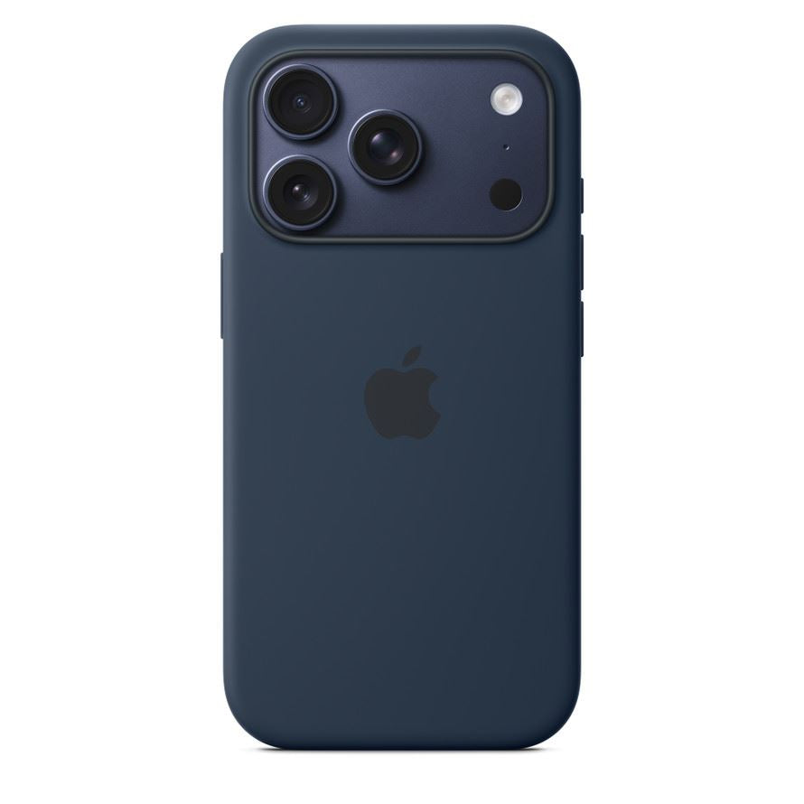 Capa de silicone para iPhone 17 Pro da Apple com MagSafe meia-noite