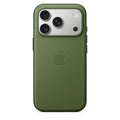 Capa Apple em tecido técnico com MagSafe verde para iPhone 17 Pro