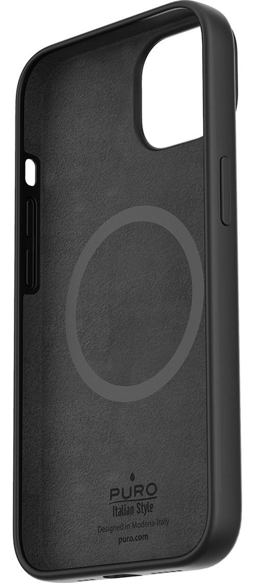 Capa de Silicone Puro Icon Magnética iPhone 14 Plus Preto