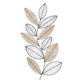 Decoração de Parede em Metal 56x29 Aurore Atmosphera