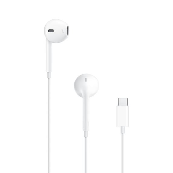 Auriculares Apple EarPods com conetor USB-C Brancos